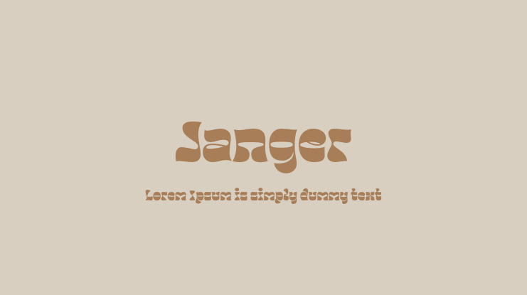 Janger Font