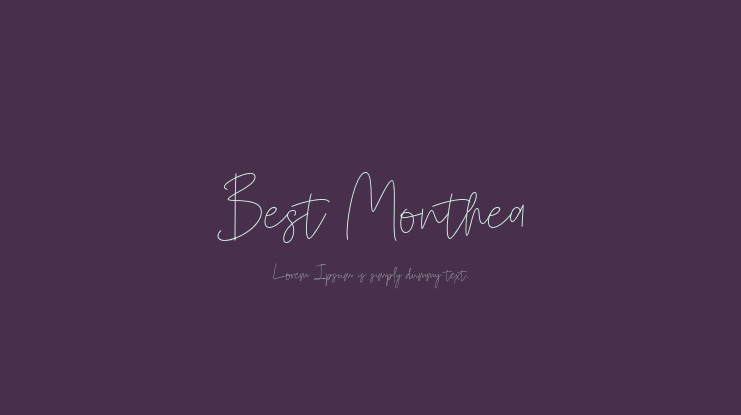 Best Monthea Font
