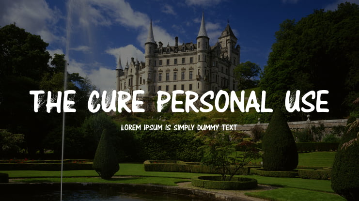 THE CURE Personal Use Font