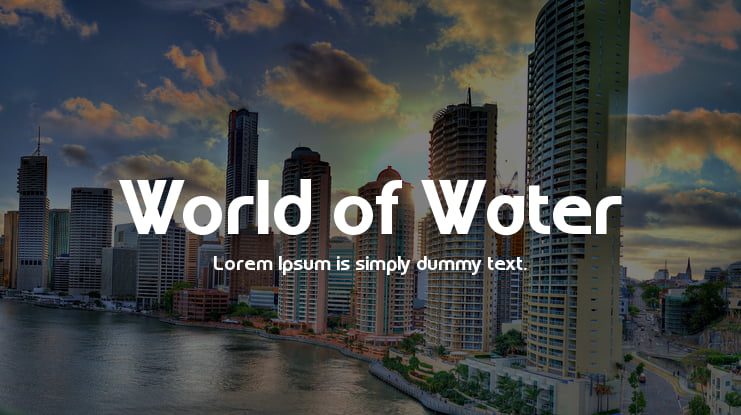 World of Water Font