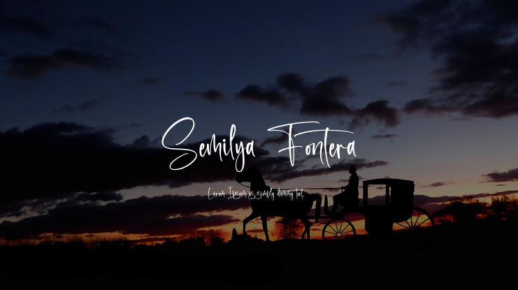 Semilya Fontera Font