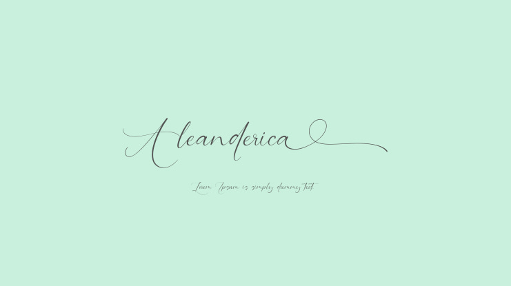Aleanderica Font