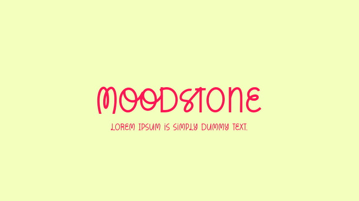 Moodstone Font