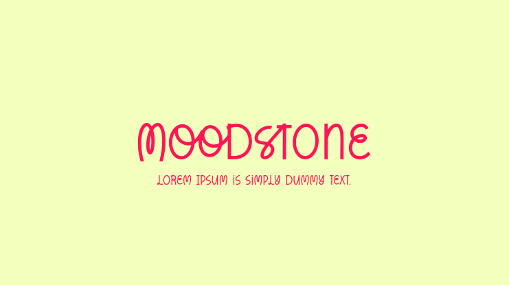 Moodstone Font