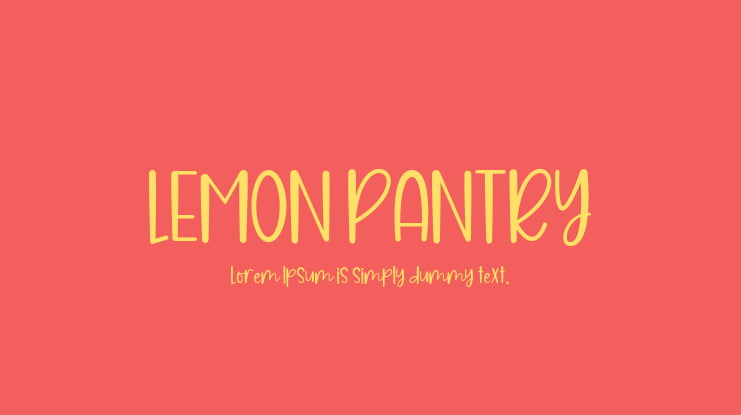 LEMON PANTRY Font