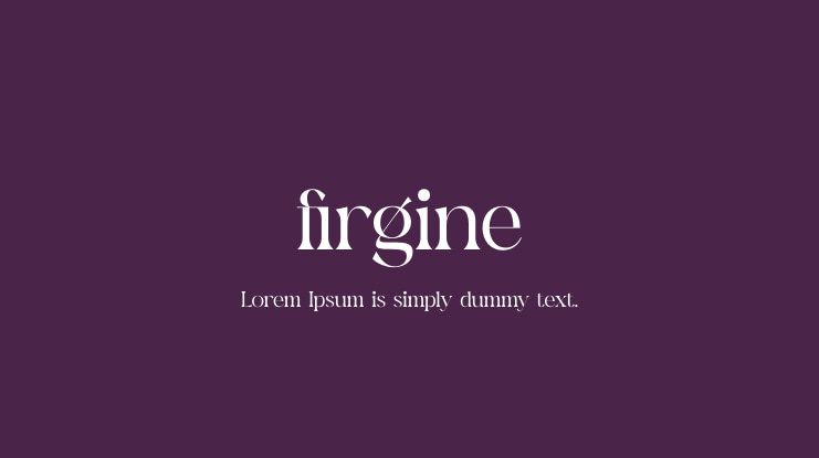 firgine Font
