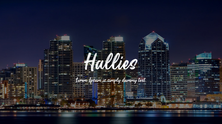 Hallies Font