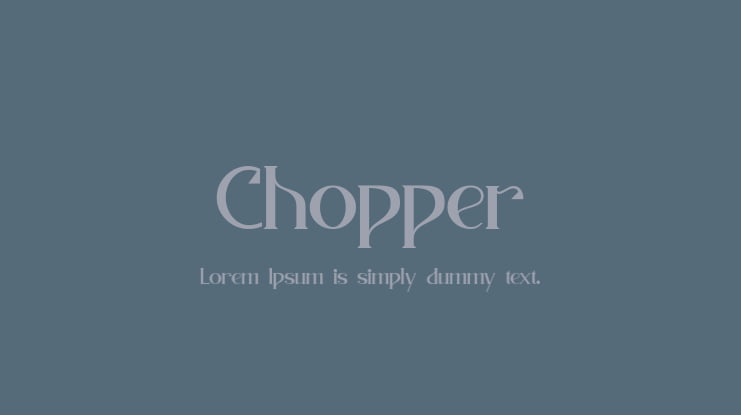 Chopper Font