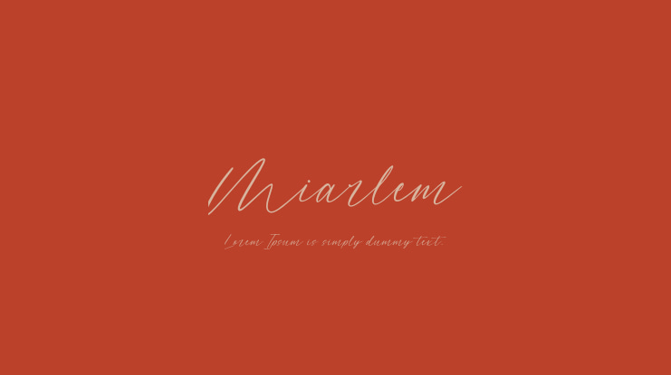 Miarlem Font