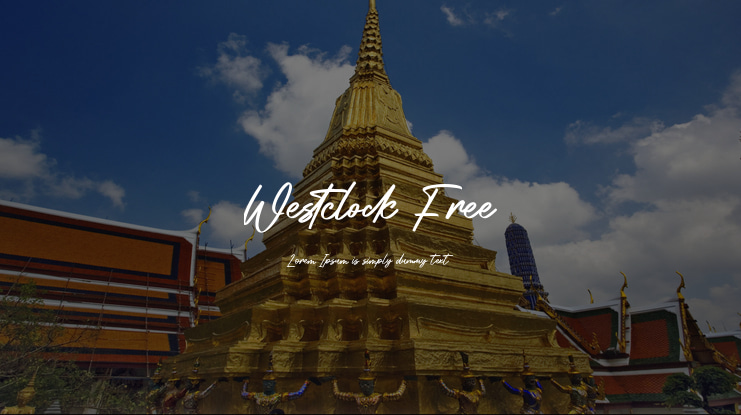 Westclock Free Font