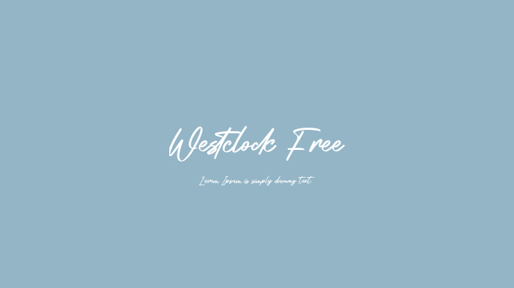 Westclock Free Font