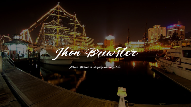 Jhon Brewster Font