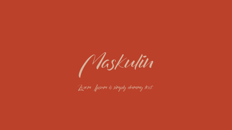 Maskulin Font