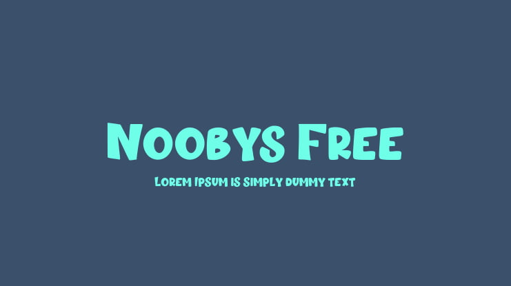Noobys Free Font