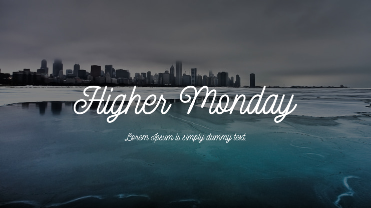 Higher Monday Font