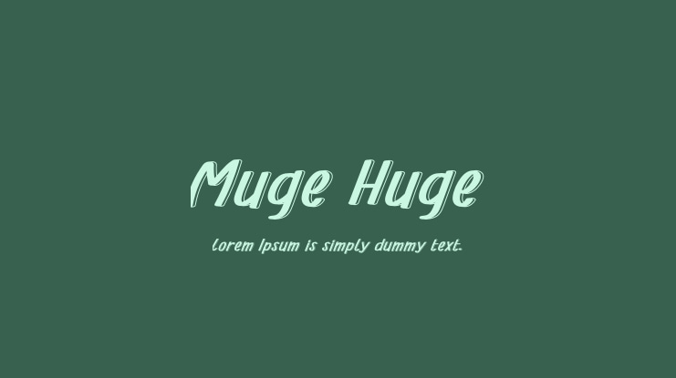 Muge Huge Font