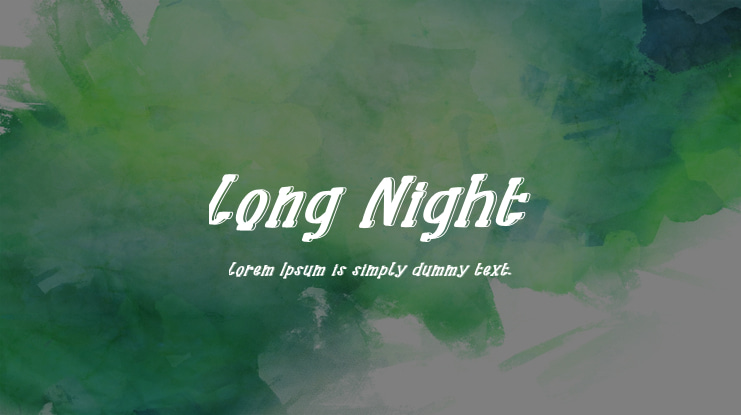 Long Night Font