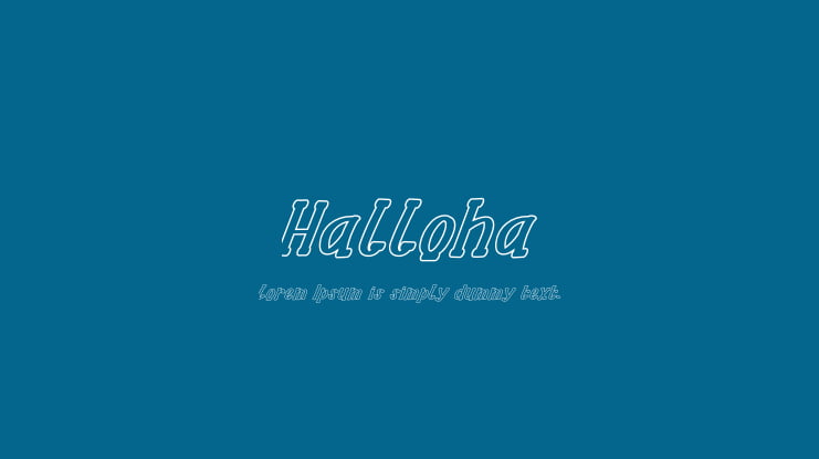 Halloha Font