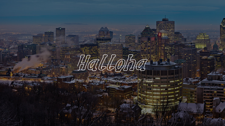 Halloha Font