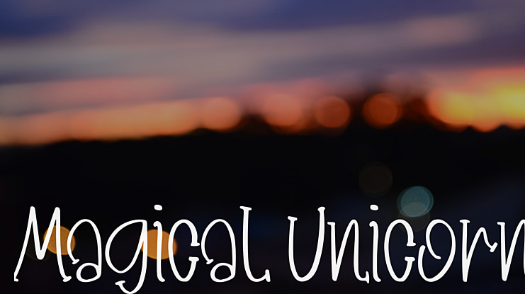 Magical Unicorn Font