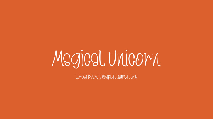 Magical Unicorn Font