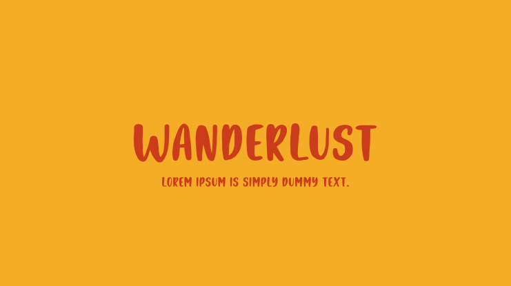 Wanderlust Font