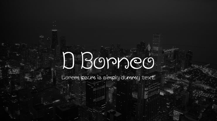 D Borneo Font