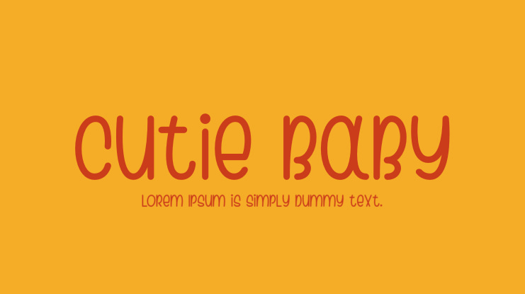 Cutie Baby Font