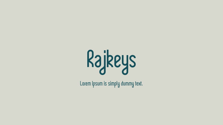 Rajkeys Font
