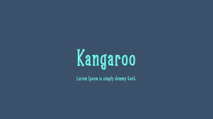 Kangaroo Font