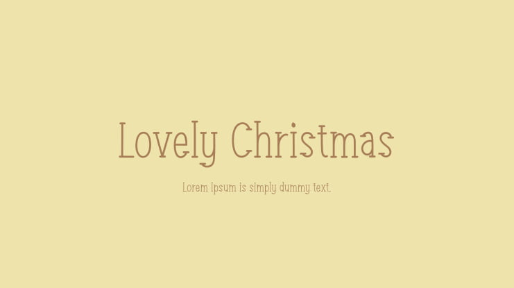 Lovely Christmas Font