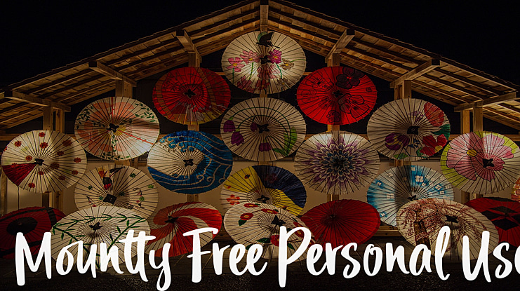Mountty Free Personal Use Font