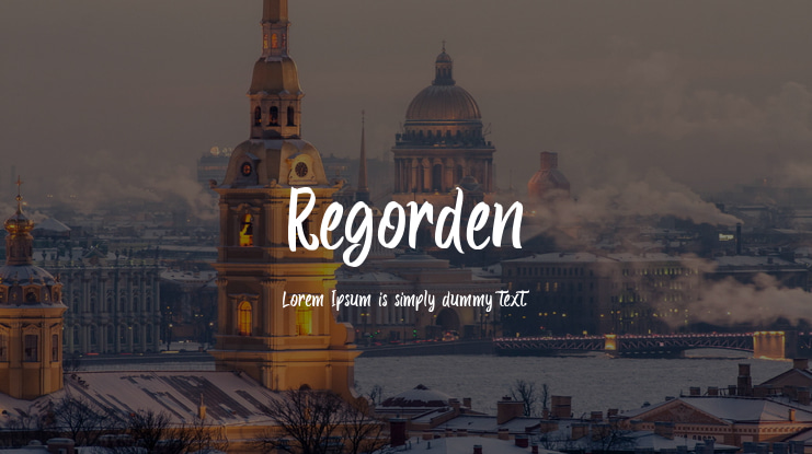 Regorden Font