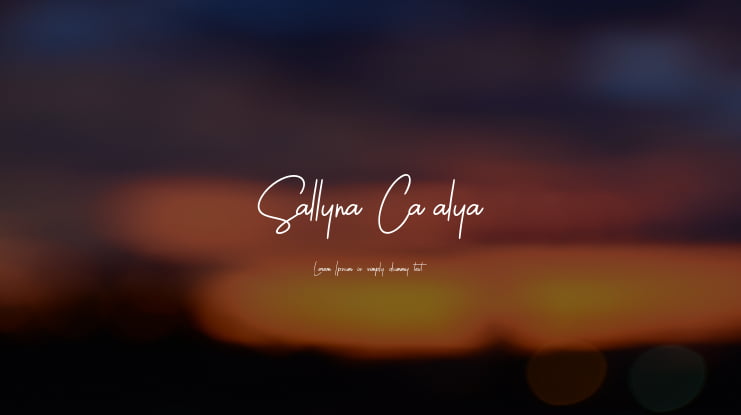 Sallyna Cattalya Font