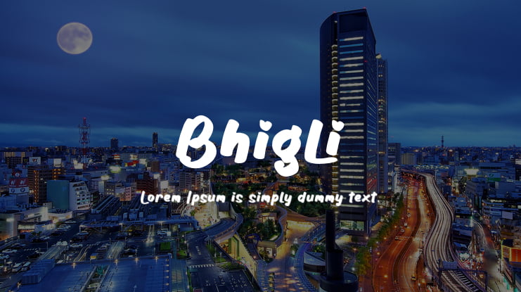 Bhigli Font