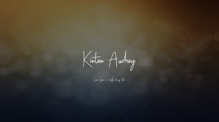 Kintan Audrey Font