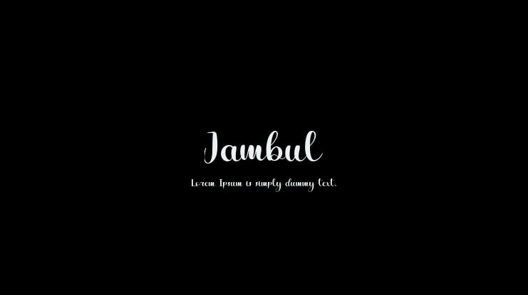 Jambul Font