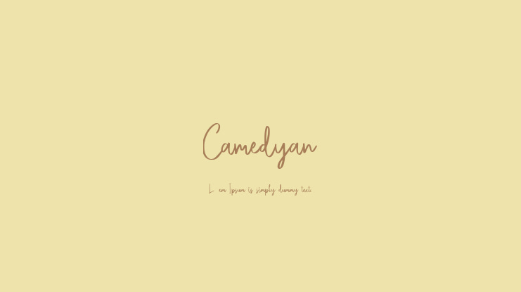 Camedyan Font