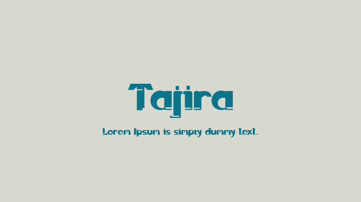 Tajira Font