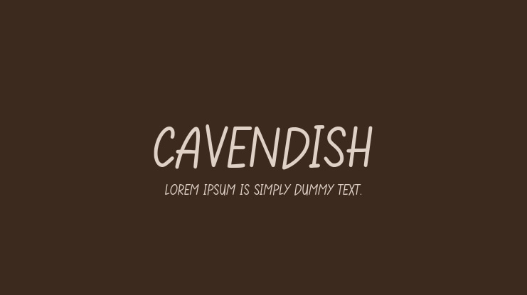 CAVENDISH Font