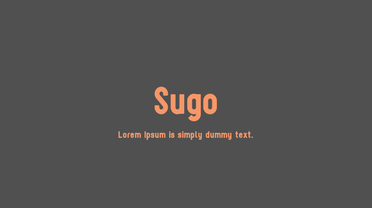 Sugo Font Family