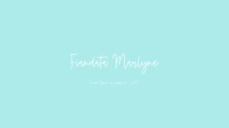 Fiandata Marlyne Font