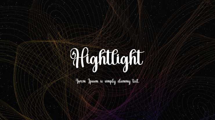 Hightlight Font