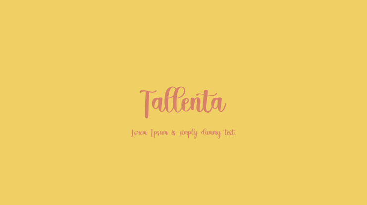 Tallenta Font