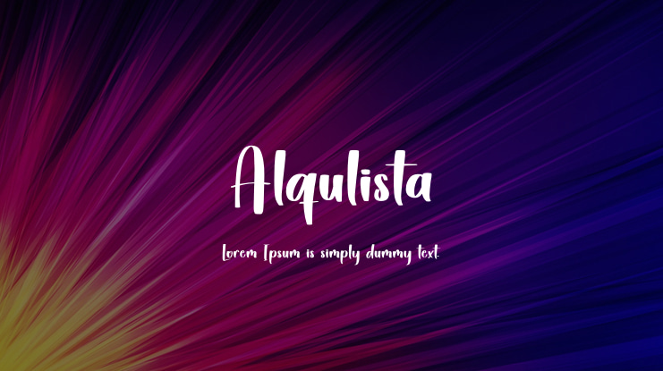 Alqulista Font