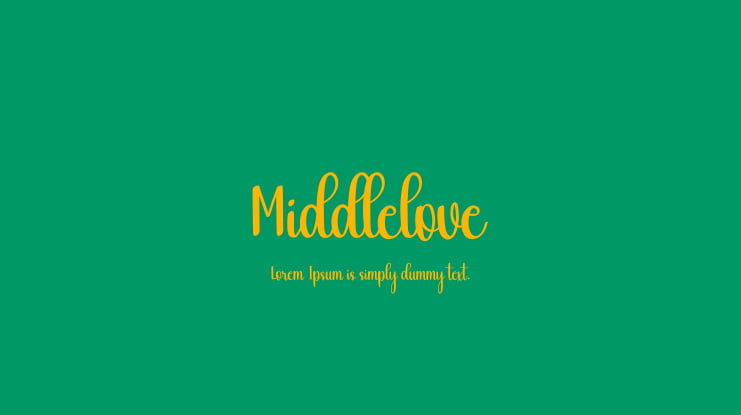 Middlelove Font