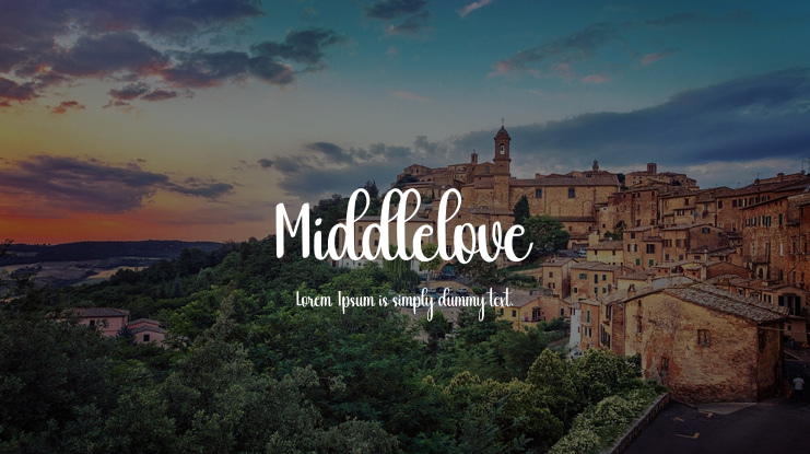 Middlelove Font