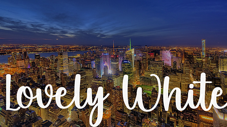 Lovely White Font