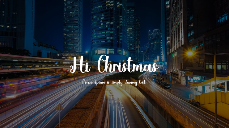 Hi Christmas Font