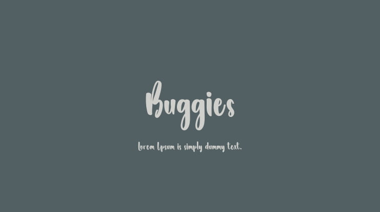 Buggies Font